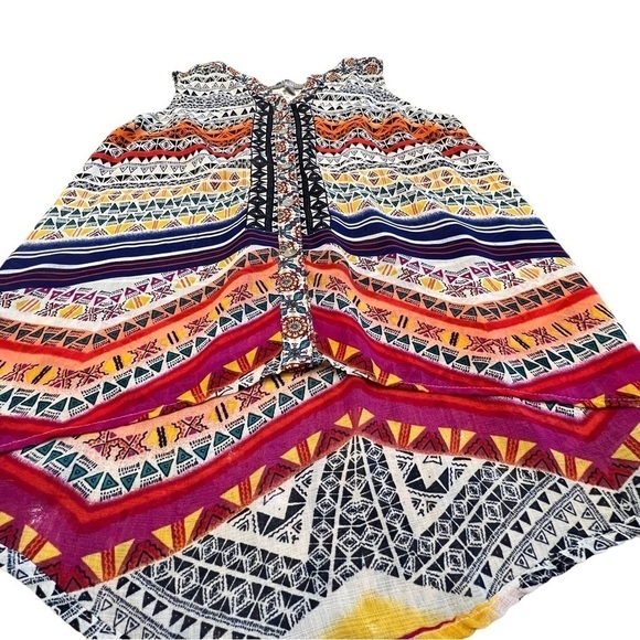 Valerie Stevens Womens Multicolor Sleeveless Lace Knit Back Boho Top, Sixe PXL. - Picture 12 of 15